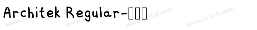 Architek Regular字体转换 Architek Regular字体转换